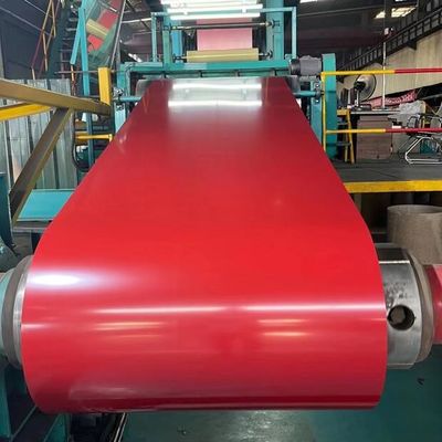 خرید کویل فولادی گالوانیزه از پیش رنگ شده PPGI قرمز سفید سبز رنگ Ral 9002 9003 تولید آنلاین