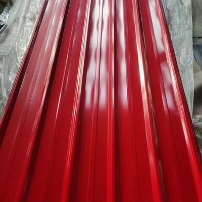 خرید ورق های راه راه روکش شده رنگی Astm Ppgi RAL عرض رنگ 600-1250 میلی متر تولید آنلاین