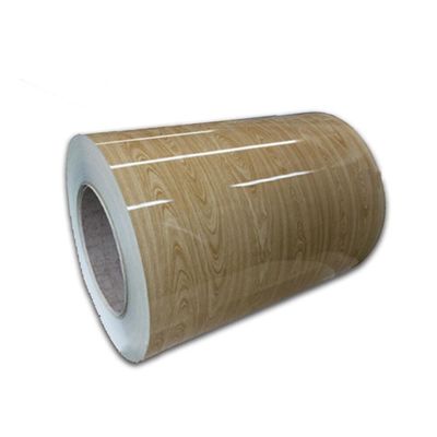 0.5x1000mm رنگ پلی استر پوشش چوب دانه رنگین کویل