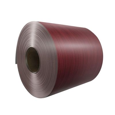 1.2mm ضخامت تقلید چوب رول پوشانده سیم پیچ آلومینیوم